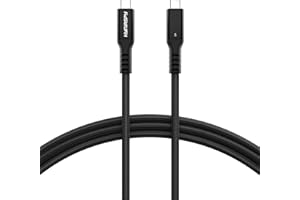 80Gbps Thunderbolt 5 Cable [Intel Certified] 3.3ft USB C to USB C Cable, 240W(5A) Charging Cord, Braided Type C Cable Compati