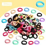 Lanjue 200 Pcs Small Candy Color Hair Bands Elastic Hair Ties view 3
