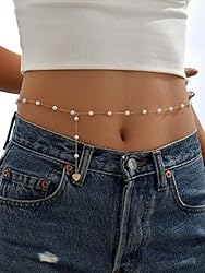 Rotnso 14K Gold Plated Body Chains Dainty Boho