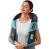 COMFIER FSA Eligible Cordless Neck Massager for Pain Relief Deep Tissue, Shiatsu Shoulder Massager with Heat, 3D Kneading Back Massager Pillow