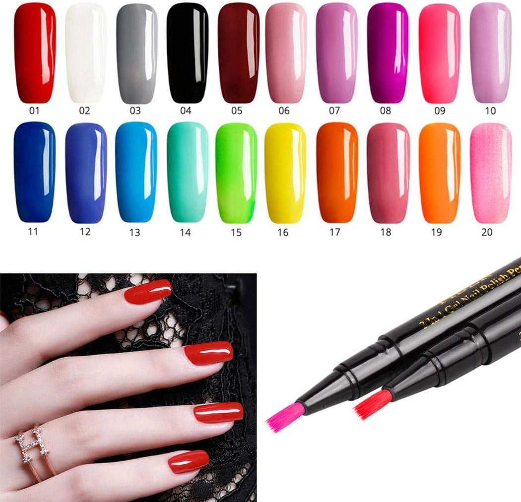 weepo 8ml Women Fashion Nail Art Gel Nail Polish Pen Tools DIY Salon Nail Glue Nail Art Tools