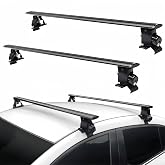 51" Universal Car Roof Rack Cross Bars, Capacity Roof Rack for Bare Roof, with 4 Kinds Clamp