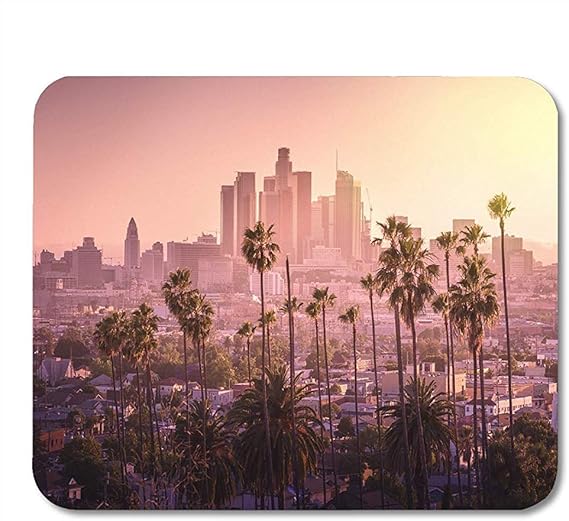 ZB Luxury Alfombrilla De Teclado,Púrpura California Hermosa Puesta De