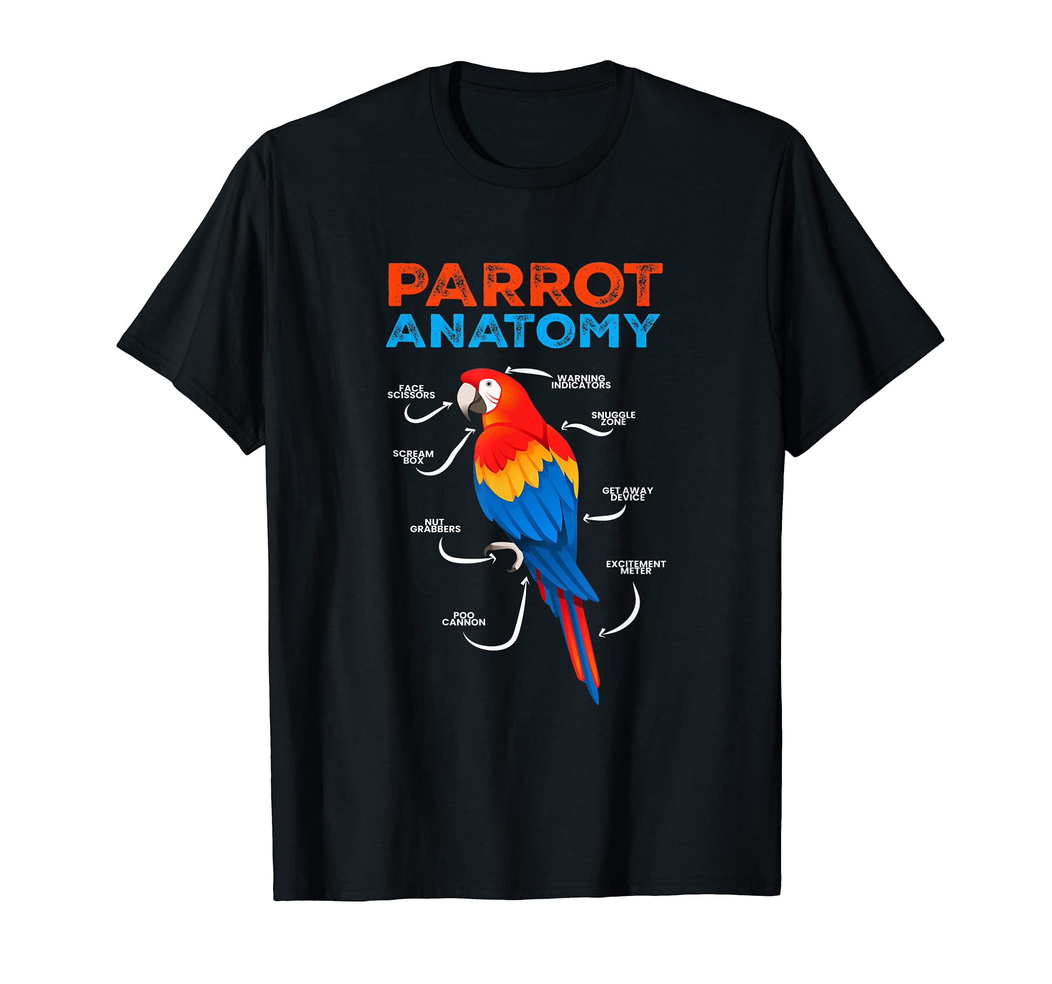 Parrots Anatomy I Bird Pet Animal Motif Birds T-Shirt