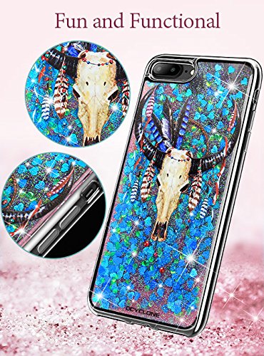 iPhone 7 Plus Case Dream Catcher, iPhone 7 Plus Case for Girls, OCYCLONE Cute Bling Sparkle Glitter SGS Verified TPU Protective Case for iPhone 7 Plus / 8 Plus Cover for Girls Women- Dream Catcher