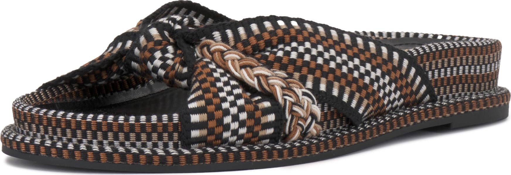 Vince Camuto Women’s Gryfynn Knotted Woven Slide Sandal