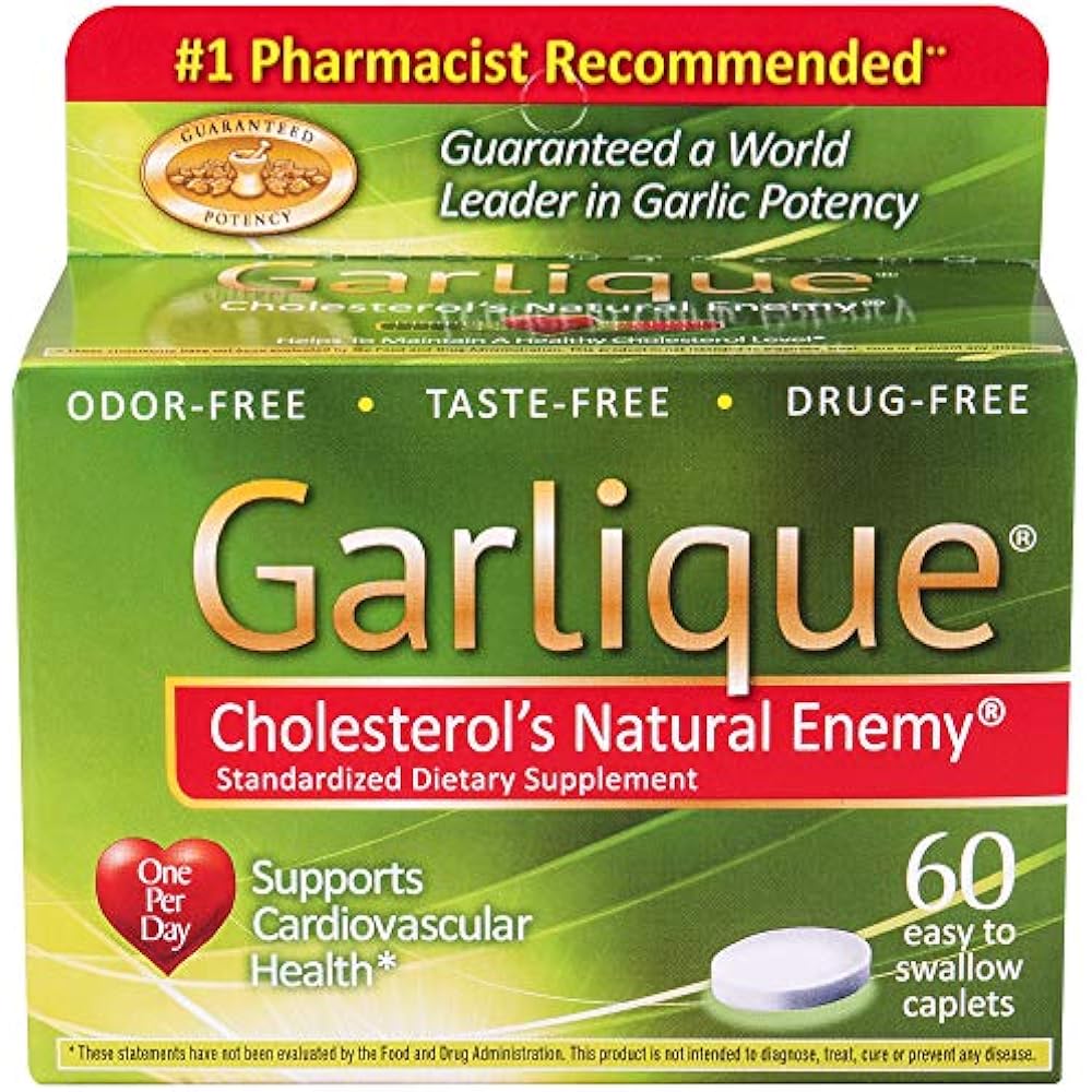 Garlique Dietary Supplement Benefits of Fresh Garlic Cloves Pills 60