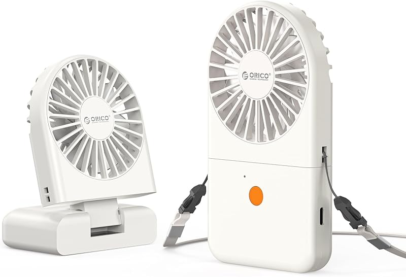 ReFAN Ventilador de Cuello Portátil, Blanco