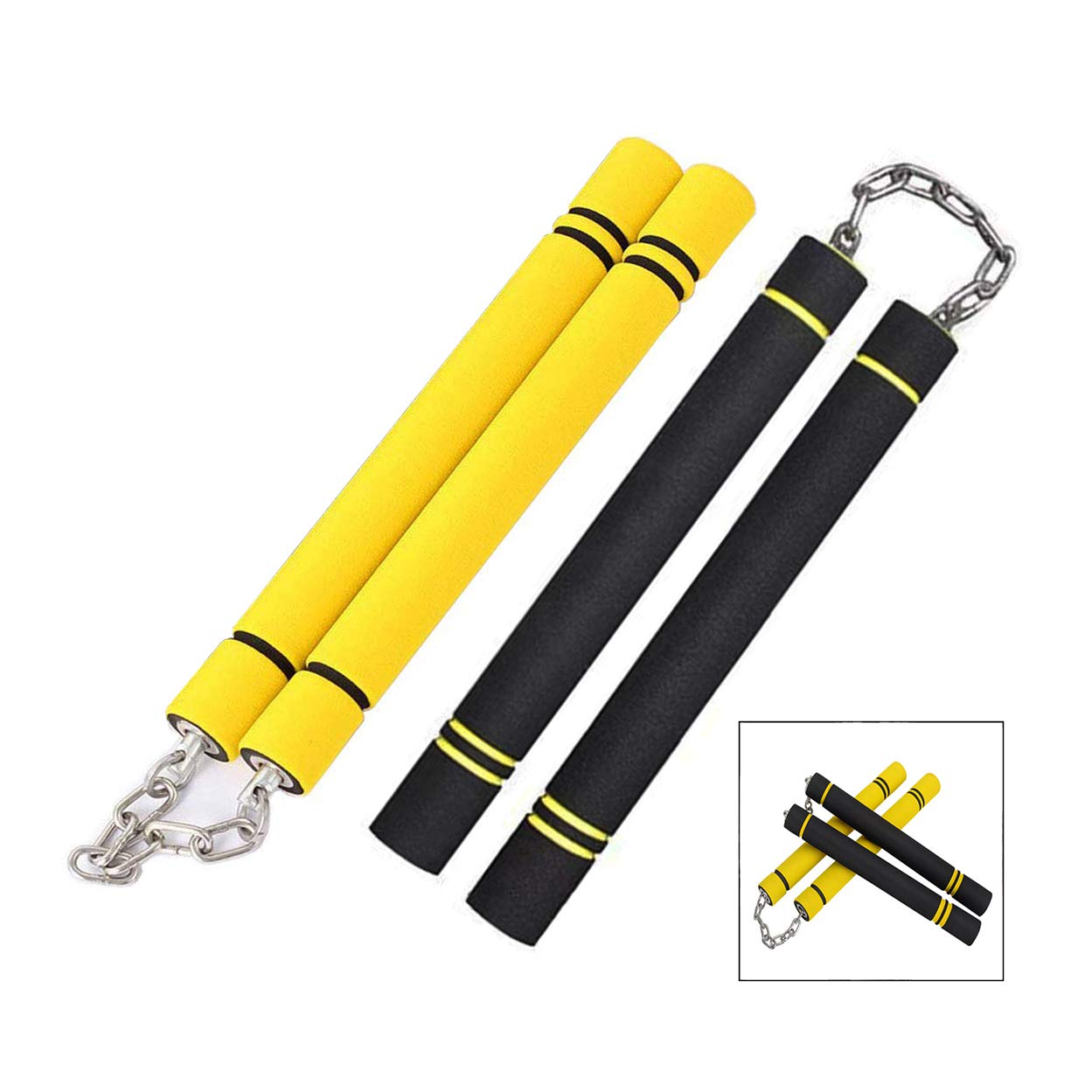 XLKJ 2 Pcs Practical Training Sticks,Portable Fitness Equipment for Beginners and Kids