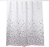 VIROSA Mosaic Grey Shower Curtain 180x180 cm Waterproof Mildew Resistant view 2