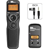 Pixel TW-283 DC0 Wireless Remote Shutter Release Cable Wired Timer Remote Control for Nikon Z9 D850 D800 D810 D700 D500 D300 D300S D200 F100 D6 D5 D4 D3 D2 D1