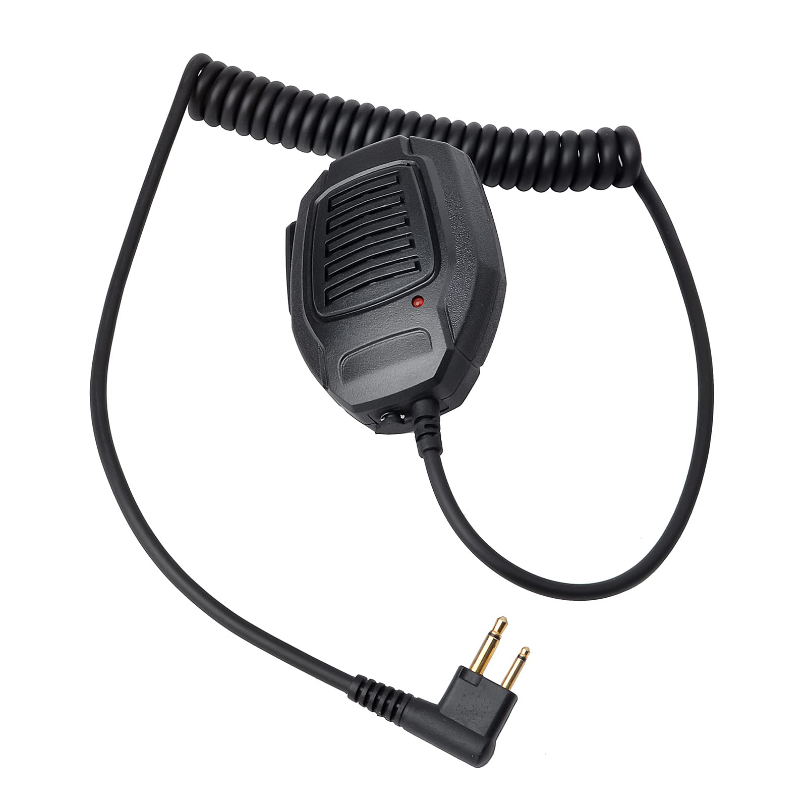 UAYESOK Remote Two Way Radio Mic, 2 Pin Handheld Shoulder Speaker Microphone with 3.5mm headset jack, Compatible with Motorola DP1400 CP040 GP300 XT420 XT460 Hytera Midland G15 G18 Walkie Talkie