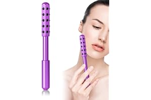 ONLYSKY BEAUTY Up Lifting Massaging Beauty Roller Radiance Roller 30 Germanium Stone Face Roller for Uplift and Skin Care,Uplifting Face Massager (Purple)