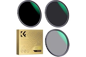 K&F CONCEPT 46mm Lens Filter Kit - CPL ND8 ND64, MRC Slim Circular Polarizing and 3 Stop 6 Stop Neutral Density Filters for D