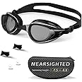 HDYAR Nearsighted Swimming Goggles Polarized Anti-Fog No Leaking Shortsighted Swim Goggles for Women Men Kids Adults