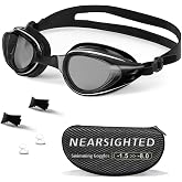 HDYAR Nearsighted Swimming Goggles Polarized Anti-Fog No Leaking Shortsighted Swim Goggles for Women Men Kids Adults