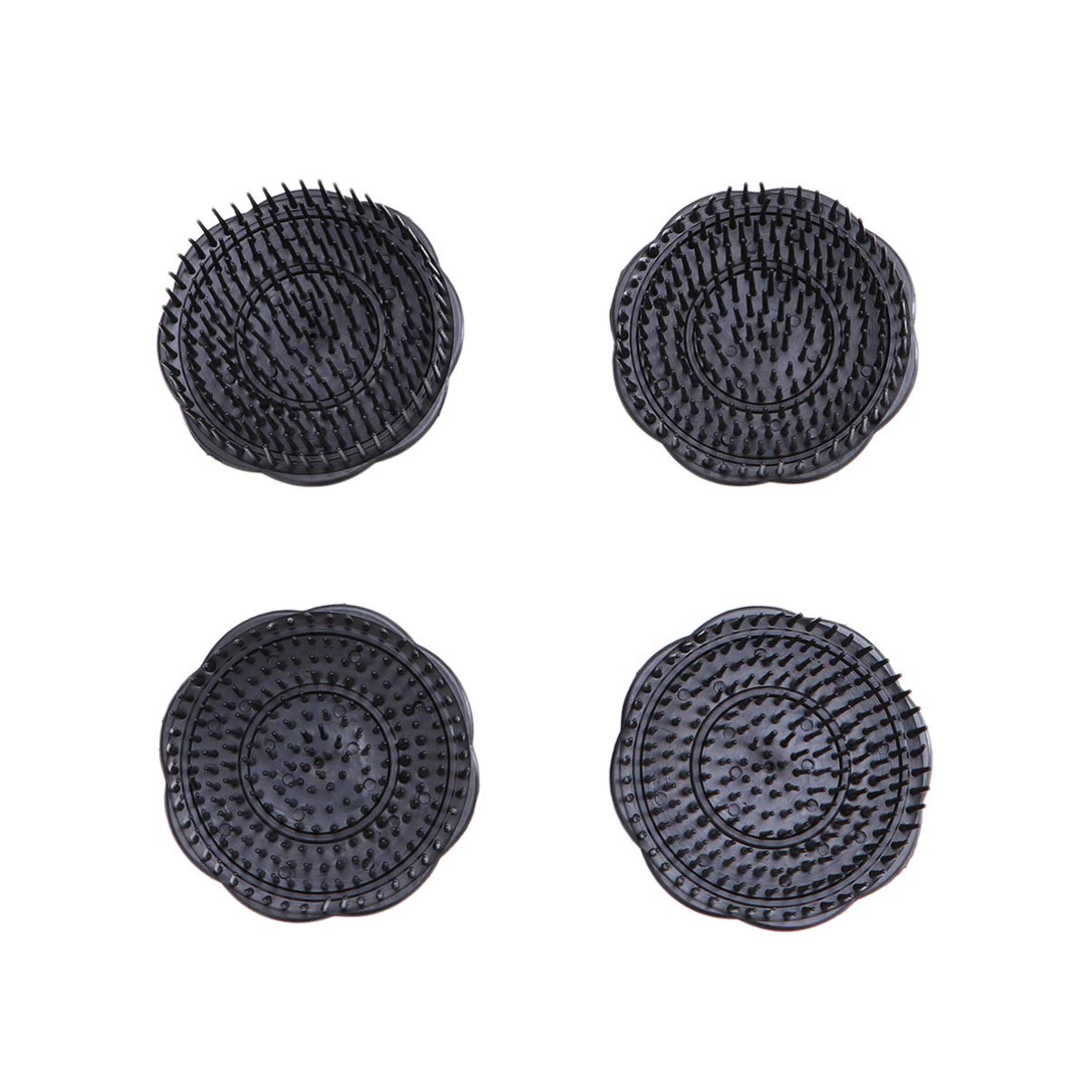 Hair Shampoo Brushes Scalp Massage Head Massage Pack of 4 (Black)