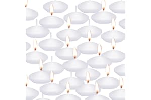 ISHUA 40 Pcs Floating Candles Centerpieces, 1.5 Inch Unscented Floating Candles Small Decoration for Valentine's Day, Thanksgiving, Wedding, Holiday, Parties and Home Decor