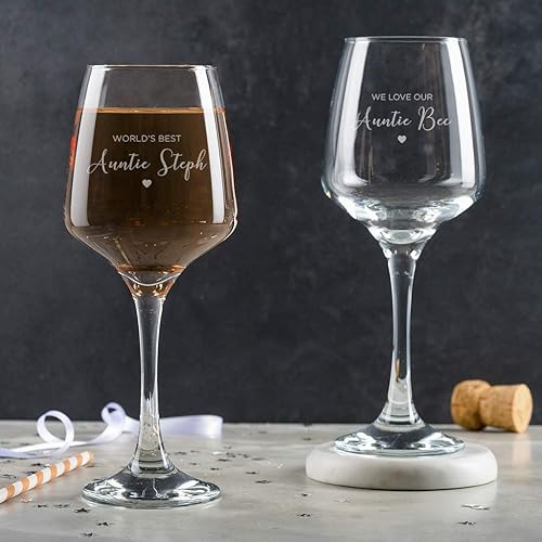 best aunt ever wine glass