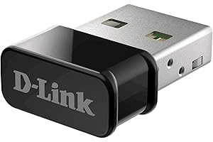 D-Link USB WiFi Adapter Dual Band AC1300 Wireless Internet for Desktop PC Laptop Gaming MU-MIMO Windows Mac Linux Supported (DWA-181-US)