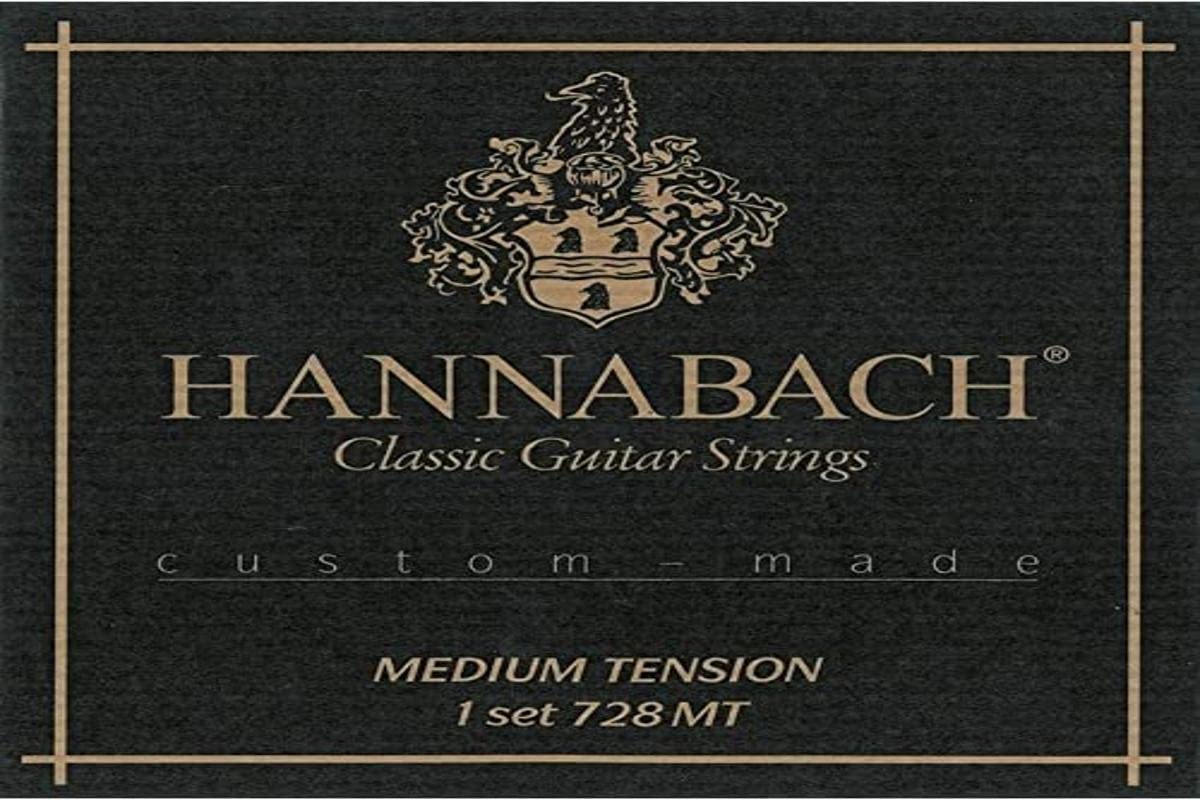 Hannabach Classical Guitar Strings Series 728 Medium Tension Custom Made - Set with Carbon Treble - 728MTC