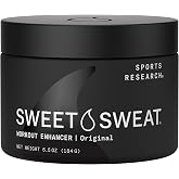 Sports Research Sweet Sweat&reg;&shy; 'Workout Enhancer' Gel, Original - 6.5oz Jar | Sweat Harder, Sweat Faster &amp; Maximize your Workout | Clean Fresh Scent