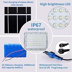 300W LED Solar Flood Lights,24000Lumens Street