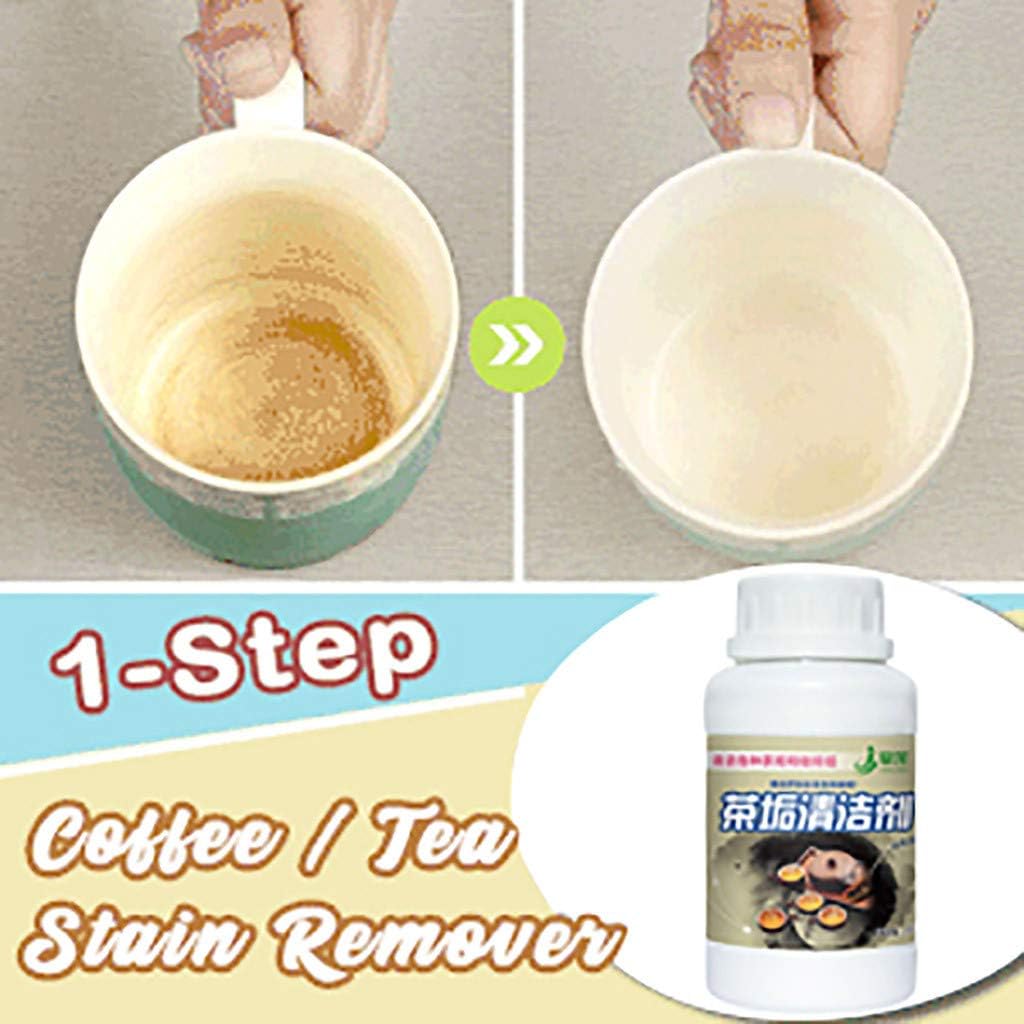 succeedtop Tea Stain Coffee Stain Cleaner Cup Cleaner Tea Cup Cleaning Agent Cup Cleaning | Coffee Maker Cleaner and Stain Remover for Carafes, Cups, Mugs | Quick Remover Dissolves Coffee/Tea Residue