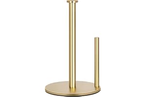 Gold Paper Towel Holder Countertop, OBODING, Gold Kitchen Paper Towel Holder Stand for Kitchen and Bathroom Organization, Sta