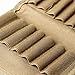 CyberDyer Molle EDC Rifle Ammo Bag Utility Hunting Rifle Magazine Pouch 14 Rifle Shells Cartridge Carrier Case (Khaki)