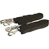 Gatsby Leather Company 284219 Adjustable Nylon Crossties with Panic Snap Black, 5-9'