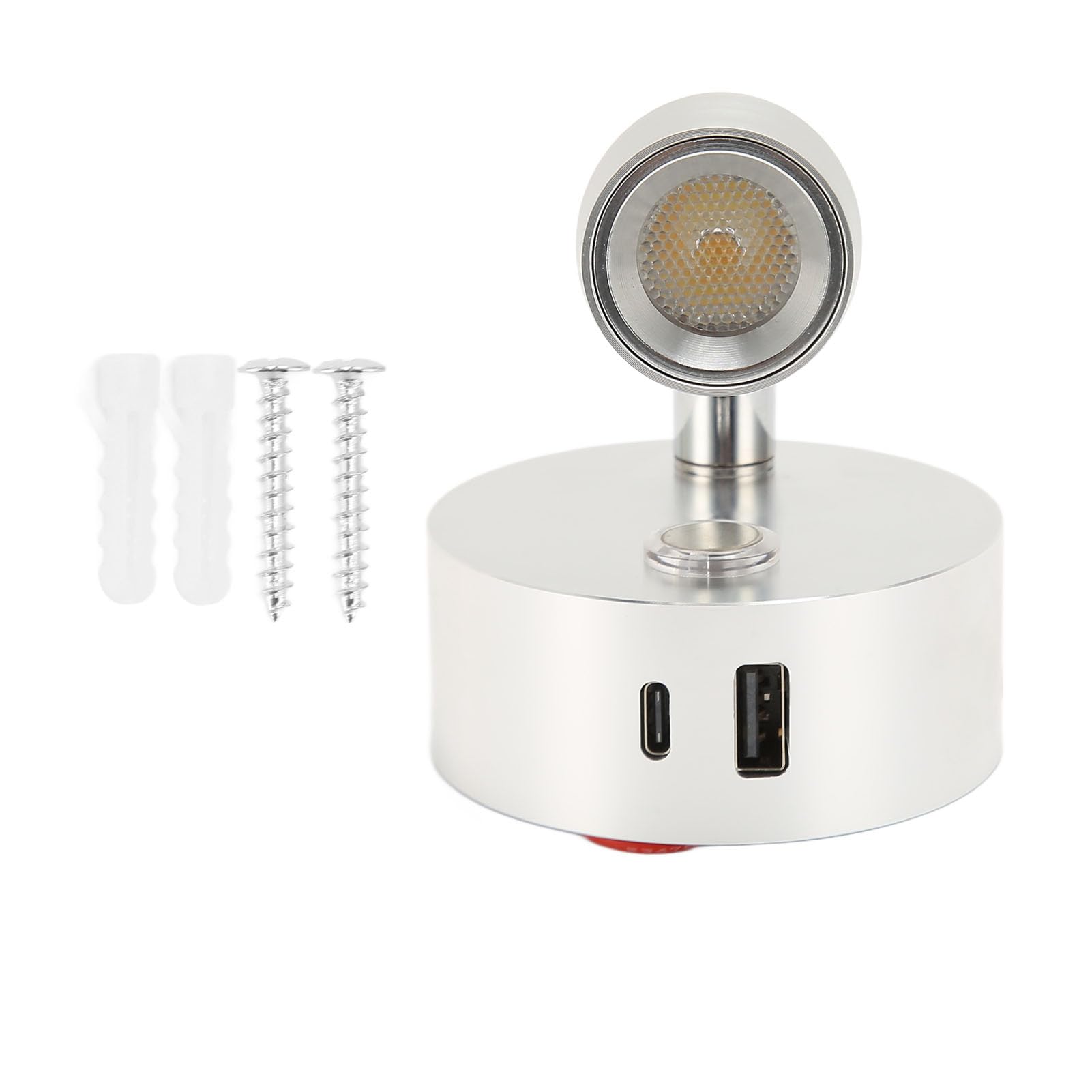 QANYEGN LED Spot Reading Lights, USB Reading Spotlight Touch Switch, RV Dimmable Reading Lamp for RV Van Motorhome Boat