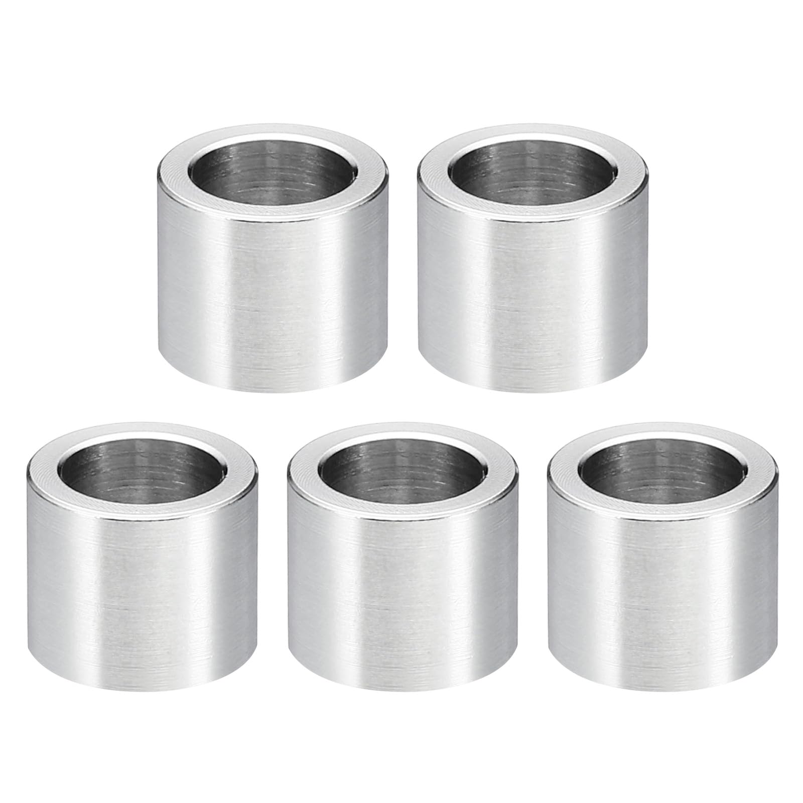 PATIKIL M8 Stainless Steel Spacers, 5Pcs Metal Spacer Stainless Steel 8.2mm ID x 12mm OD x 10mm L Stainless Steel Spacer Screw Standoff for 5/16" or M8 Screw