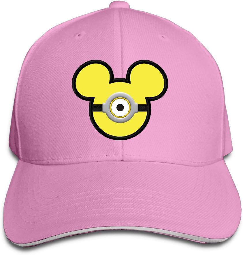 Hilal Trum Minio Eyes Sandwich Snapback Cap Running Hat Pink