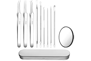 JCBCKJ Ten Professional Acne Removers Non-Oxidizing Tools, Suitable For Facial Pimple Removal, Dark Spot Elimination, And Acn