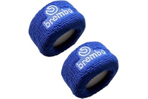 SUSURRUS Q1-TECH, JDM Universal Brake Fluid Oil Reservoir Tank Cover Socks for Motorcycles, Sportbikes, Bikes, Compatible with Honda Mitsubishi Project MU Mugen JDM Brake Reservoir Cover 2PCS (BREB-BL)