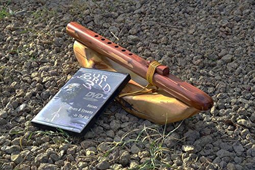 Windpony key of A-6 hole Cedar Native American Style flute with DVD