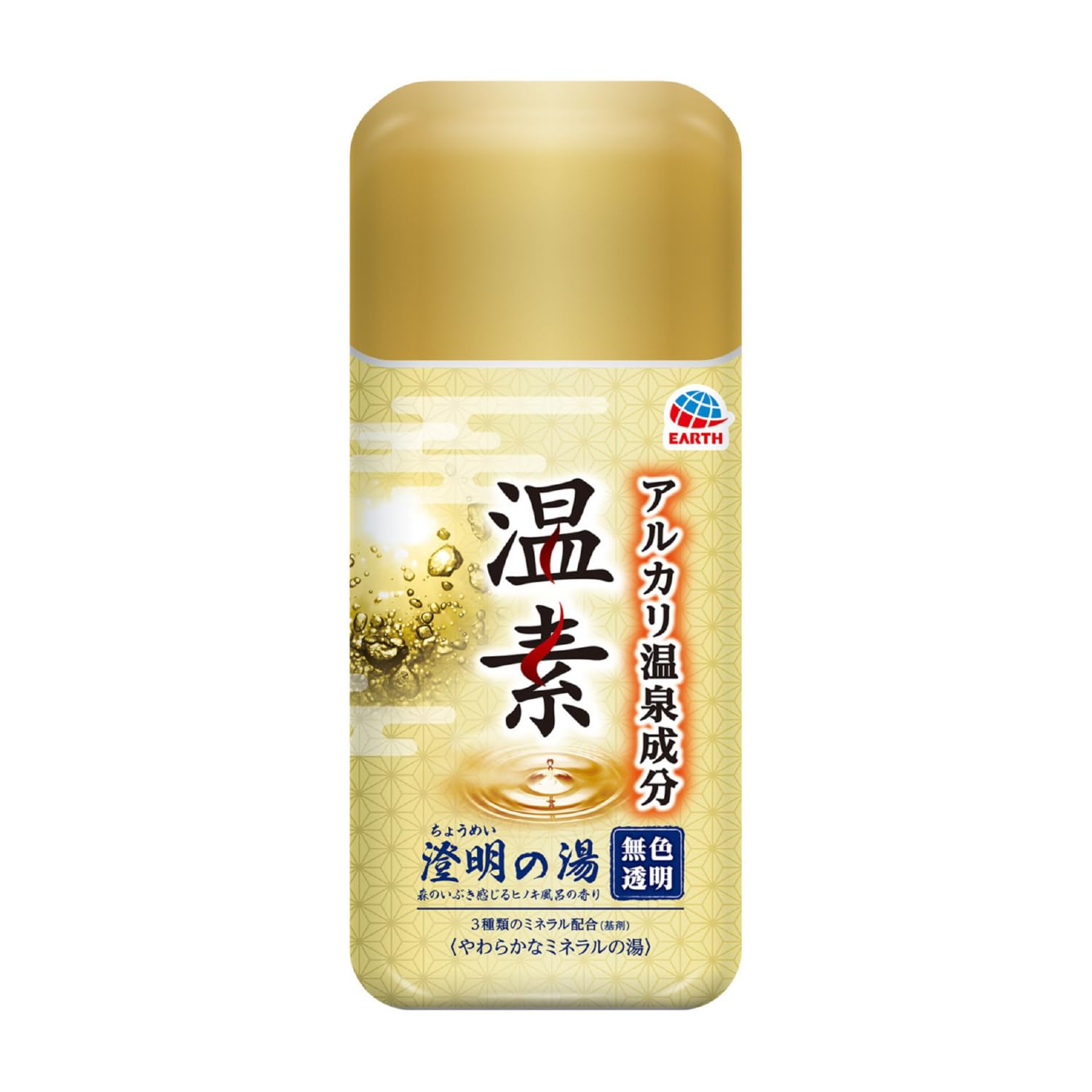 温素 澄明の湯 600g 無色 透明 ヒノキ の香り 入浴剤 にごり 温泉成分 アルカリ湯質 にごり入浴剤 とろみ湯 薬用 医薬部外品商品画像