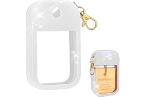 Silicone Protective Case Compatible with Touchland Hand Sanitizer Spray, Stylish Cover with Keychain for Power Mist and Glow 