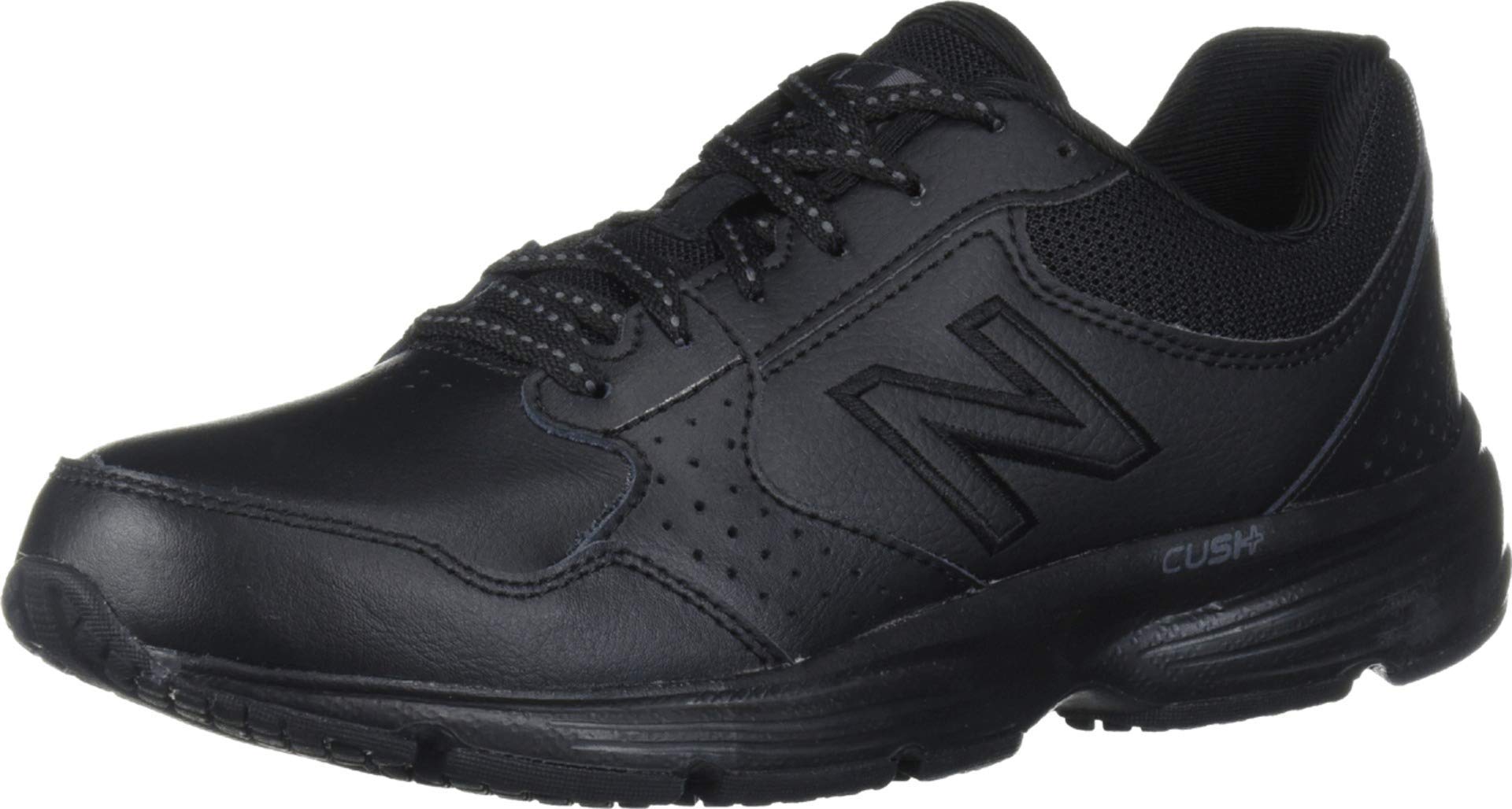 New Balance Women’s 411 V1 Walking Shoe, Black/Black, 9 Narrow