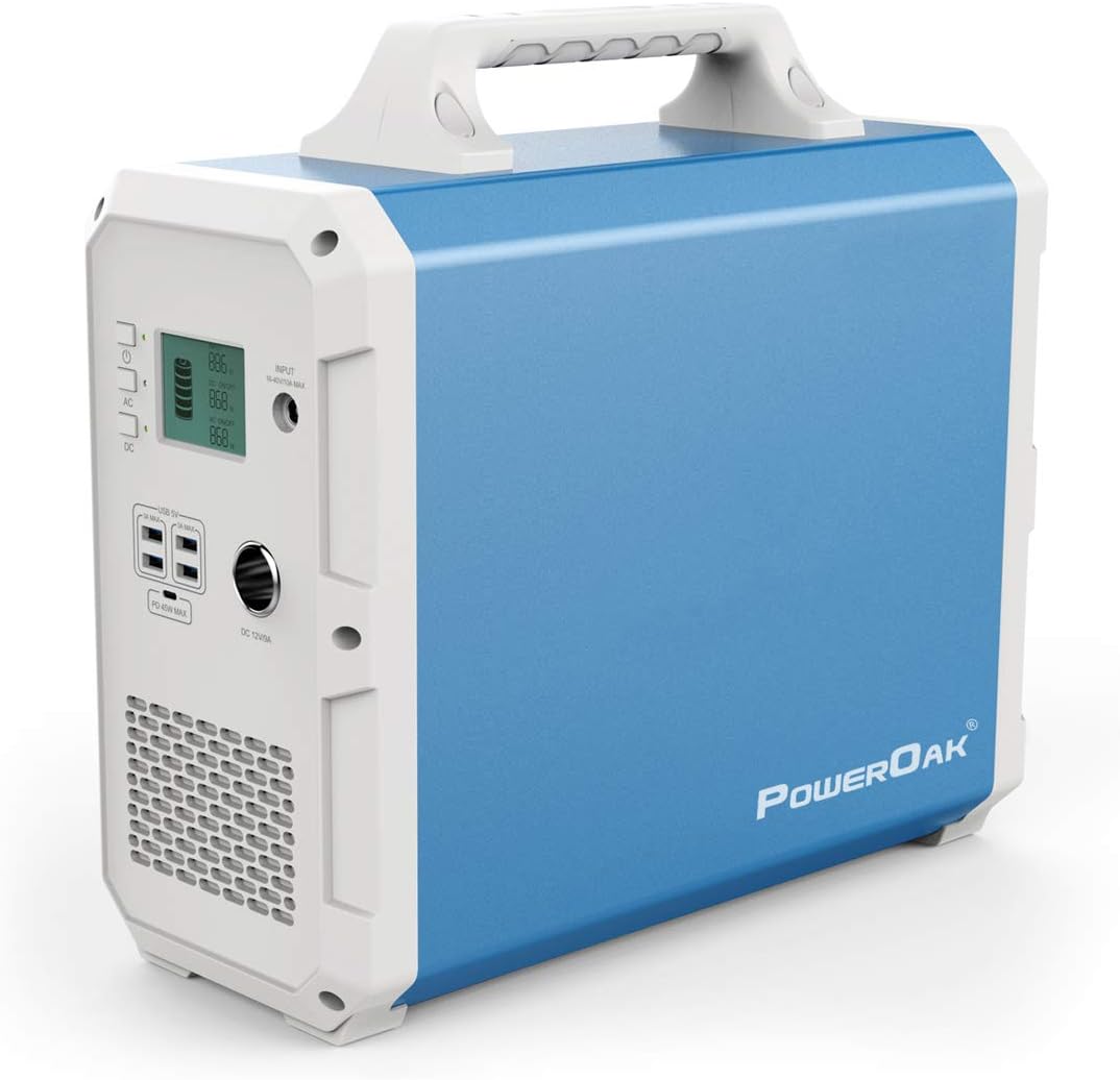POWEROAK EB240 2400wh Portable Solar Generator Pure Sine Wave Power Station Storage Rechargeable