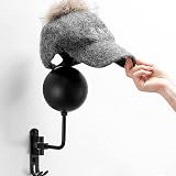 Olymajy Helmet Stand Wall Mounted Rotatable Hat Rack Motorcycle Hard hat view 8