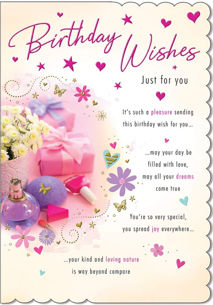 Traditional Birthday Card Birthday - 9 x 6 inches - Piccadilly Greetings