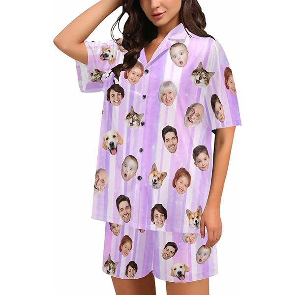 Pijamas De Cara Personalizadas GMDLSK Conjunto De Pijamas