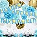 Baby Shower Decorations for Boy Baby Shower It's A BOY Bunting Banner Tissue Paper Pom Poms Paper Honeycomb Balls Paper Lanterns Blue/White/Gold Baby Boy Baby Shower Party Decorations