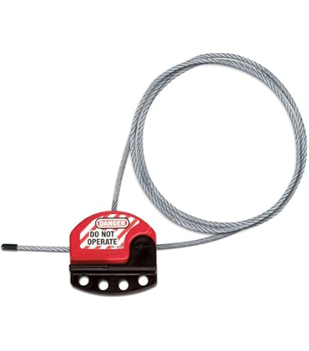 Master Lock S806CBL3 Adjustable Cable Lockout with 5/32