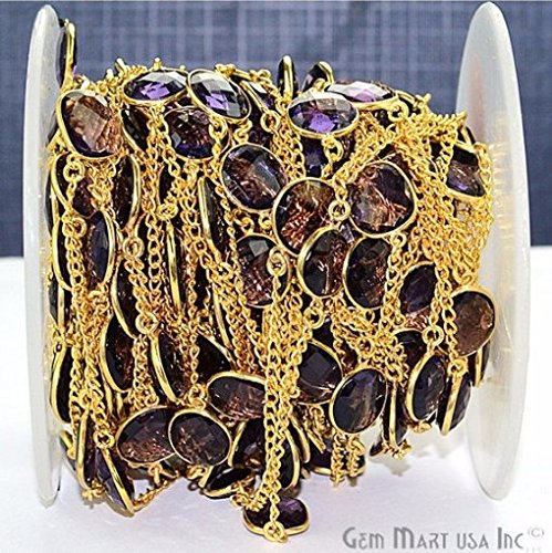 Select Your One Foot Bezel Stone Connector Chain Exclusively by GemMartUSA (GPHA-20002)