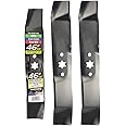 Maxpower 561540 3-Mulching Blade Set For 46" Cut MTD/Cub Cadet/Troy-Bilt Replaces 742-4125, 742-04124, 742-0611, Toro 112-030