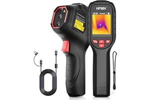 HSFTOOLS HF96V Thermal Camera with Visual Camera & Laser Pointer, Intelligent Scene Detection, 240 * 240 Super Resolution Thermal Imaging Camera,25 Hz, 50° FOV, -4°F to 1022°F, IP54 Infrared Camera