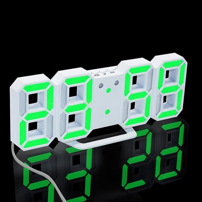 Digital LED Clock Display, Gotd Night Light Table Desk Wall